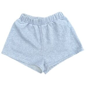 Princess Polly White Elastic Waist Shorts Women's Sz 4 Gray Sweatpants Athletic‎